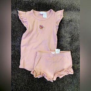 Jamie Kay Ribbed Set sz 4Y mauve